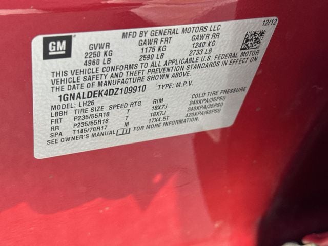 2013 Chevrolet Equinox LT 1LT