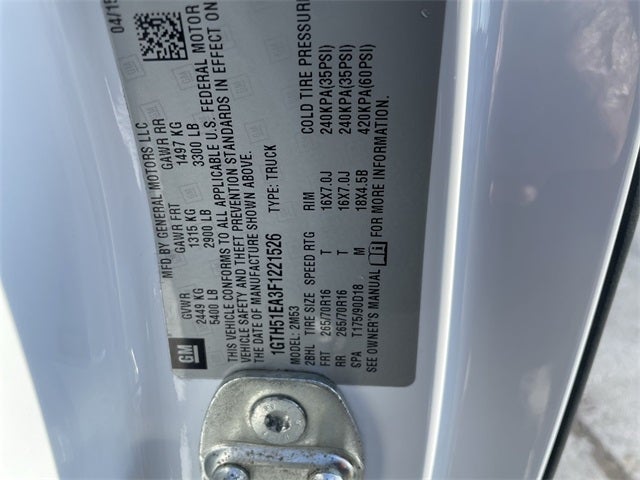 2015 GMC Canyon Base