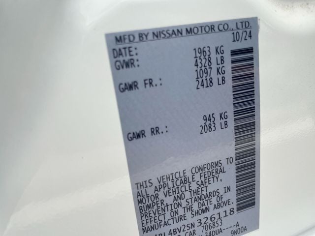 2025 Nissan Altima 2.5 S