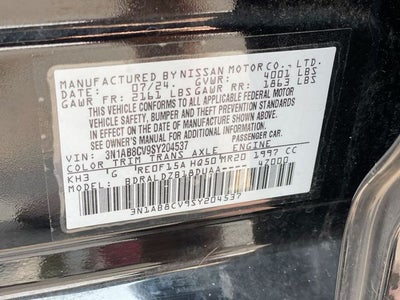 2025 Nissan Sentra SV