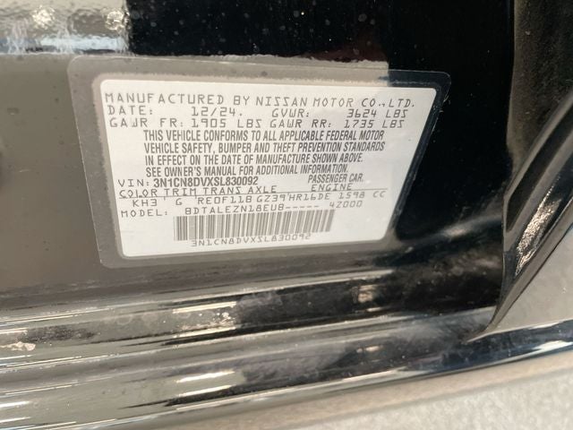 2025 Nissan Versa 1.6 S