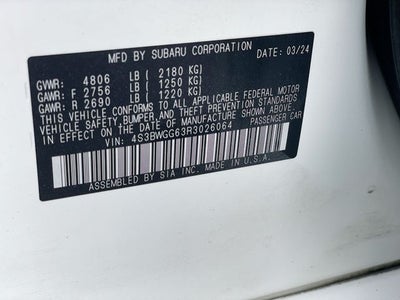 2024 Subaru Legacy Sport
