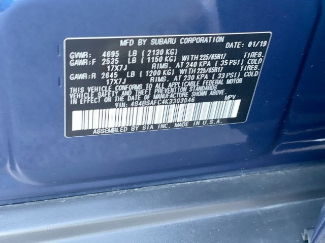 2019 Subaru Outback 2.5i Premium