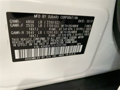 2018 Subaru Outback 3.6R Touring