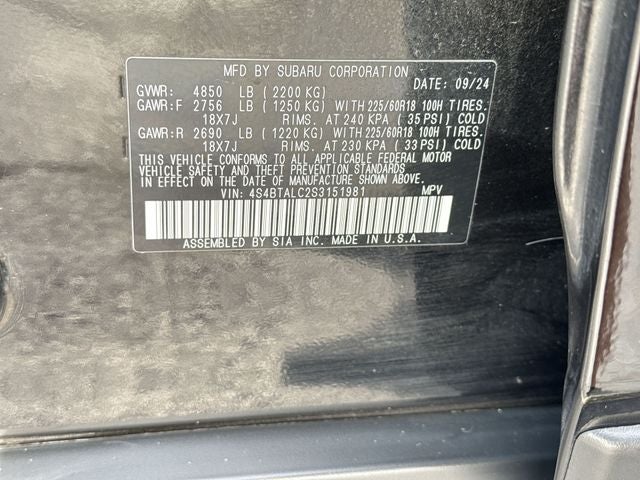 2025 Subaru Outback Onyx Edition