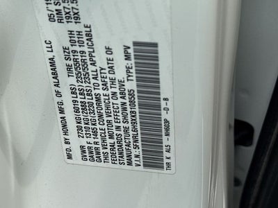 2019 Honda Odyssey Elite