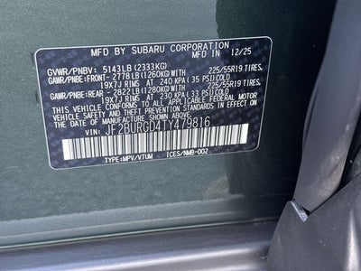 2026 Subaru Outback Limited XT