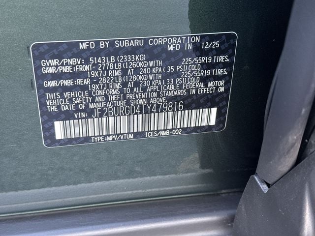 2026 Subaru Outback Limited XT