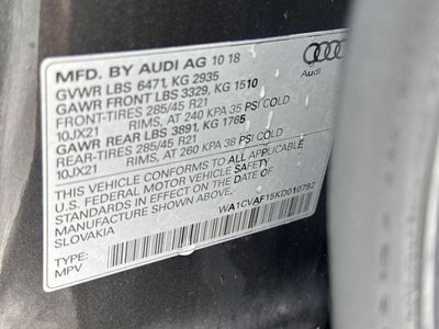 2019 Audi Q8 3.0T Prestige quattro