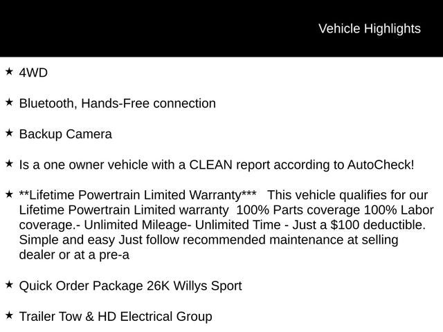 2022 Jeep Wrangler Unlimited Willys