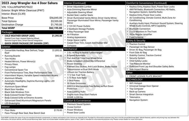 2023 Jeep Wrangler 4xe Sahara 4x4