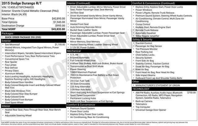 2015 Dodge Durango R/T