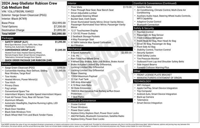 2024 Jeep Gladiator Rubicon