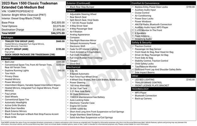 2023 RAM 1500 Classic Tradesman