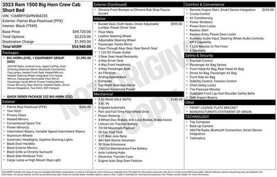 2023 RAM 1500 Big Horn