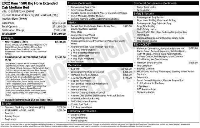 2022 RAM 1500 Big Horn