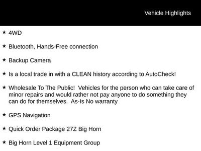 2022 RAM 1500 Big Horn/Lone Star