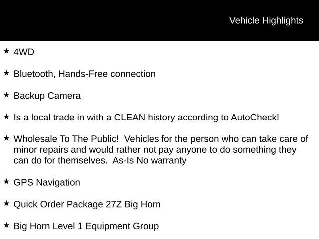 2022 RAM 1500 Big Horn/Lone Star