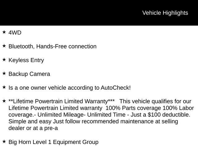 2023 RAM 1500 Big Horn Crew Cab 4x4 6'4" Box