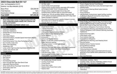 2023 Chevrolet Bolt EV 1LT