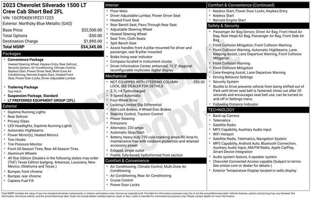2023 Chevrolet Silverado 1500 LT