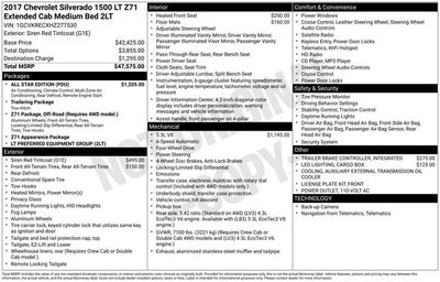 2017 Chevrolet Silverado 1500 LT LT2