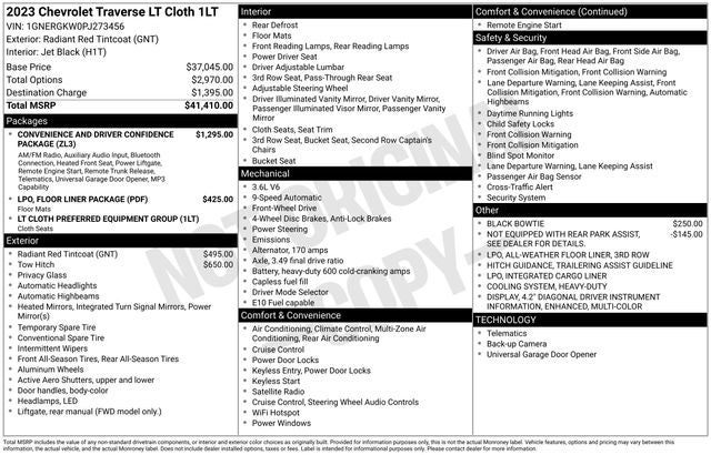 2023 Chevrolet Traverse LT 1LT
