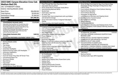 2023 GMC Canyon Elevation