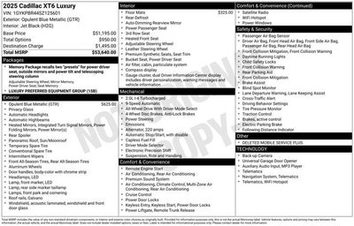 2025 Cadillac XT6 Luxury