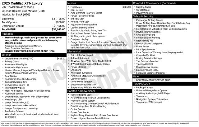2025 Cadillac XT6 Luxury