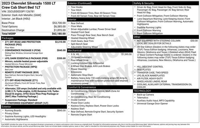 2023 Chevrolet Silverado 1500 LT LT1