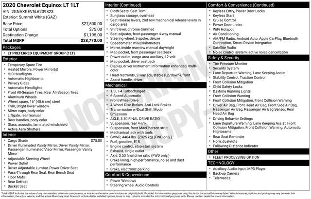 2020 Chevrolet Equinox LT