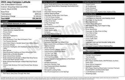 2023 Jeep Compass Latitude 4x4
