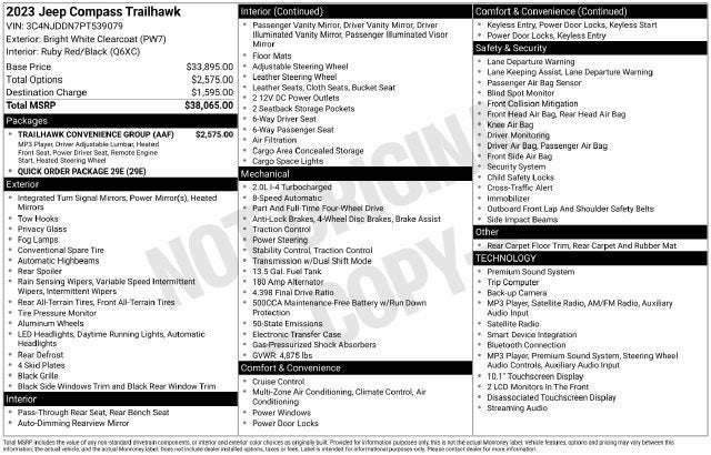 2023 Jeep Compass Trailhawk 4x4