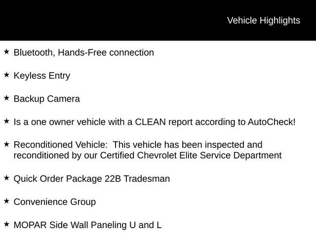 2026 RAM ProMaster Cargo Van Tradesman