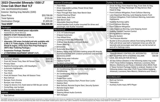 2023 Chevrolet Silverado 1500 LT LT1