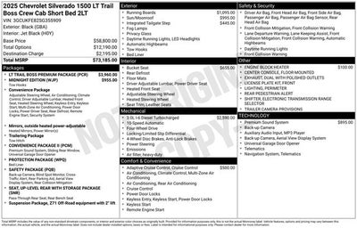 2025 Chevrolet Silverado 1500 LT Trail Boss