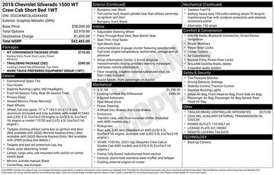 2018 Chevrolet Silverado 1500 WT