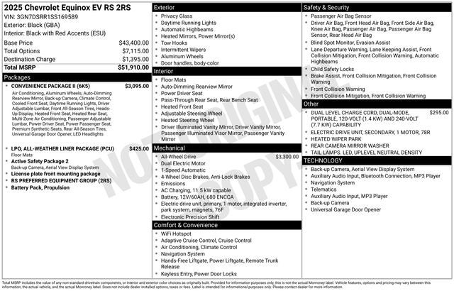 2025 Chevrolet Equinox EV RS