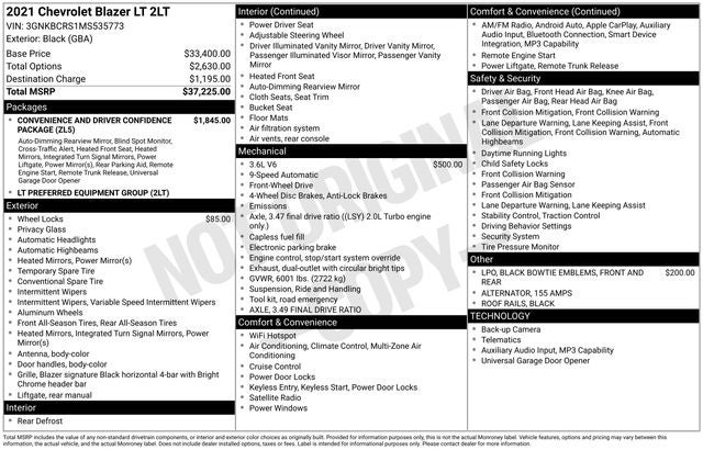 2021 Chevrolet Blazer LT