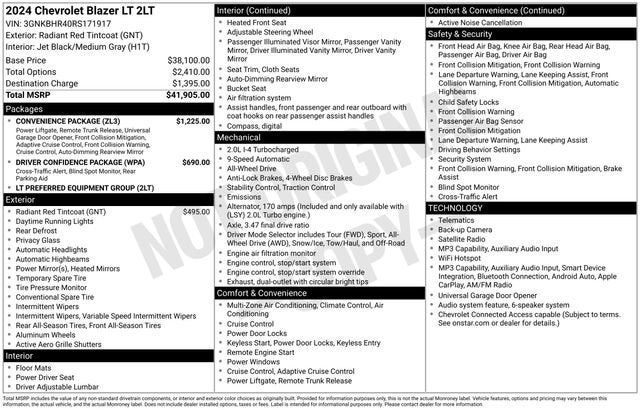 2024 Chevrolet Blazer 2LT