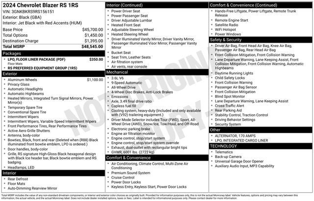 2024 Chevrolet Blazer RS