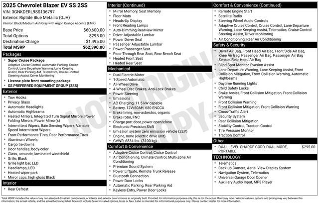 2025 Chevrolet Blazer EV SS