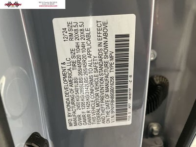 2025 Honda Passport Black Edition