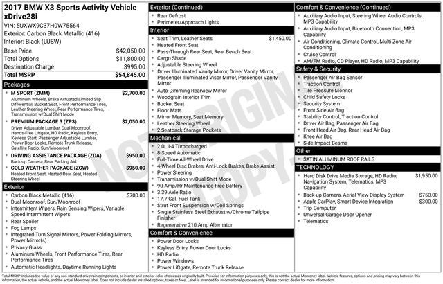 2017 BMW X3 xDrive28i