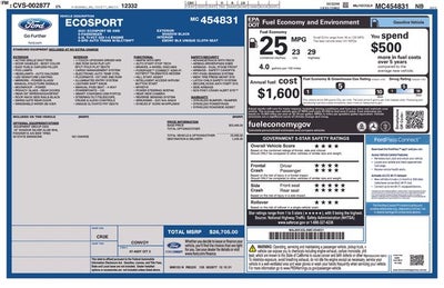 2021 Ford EcoSport SE