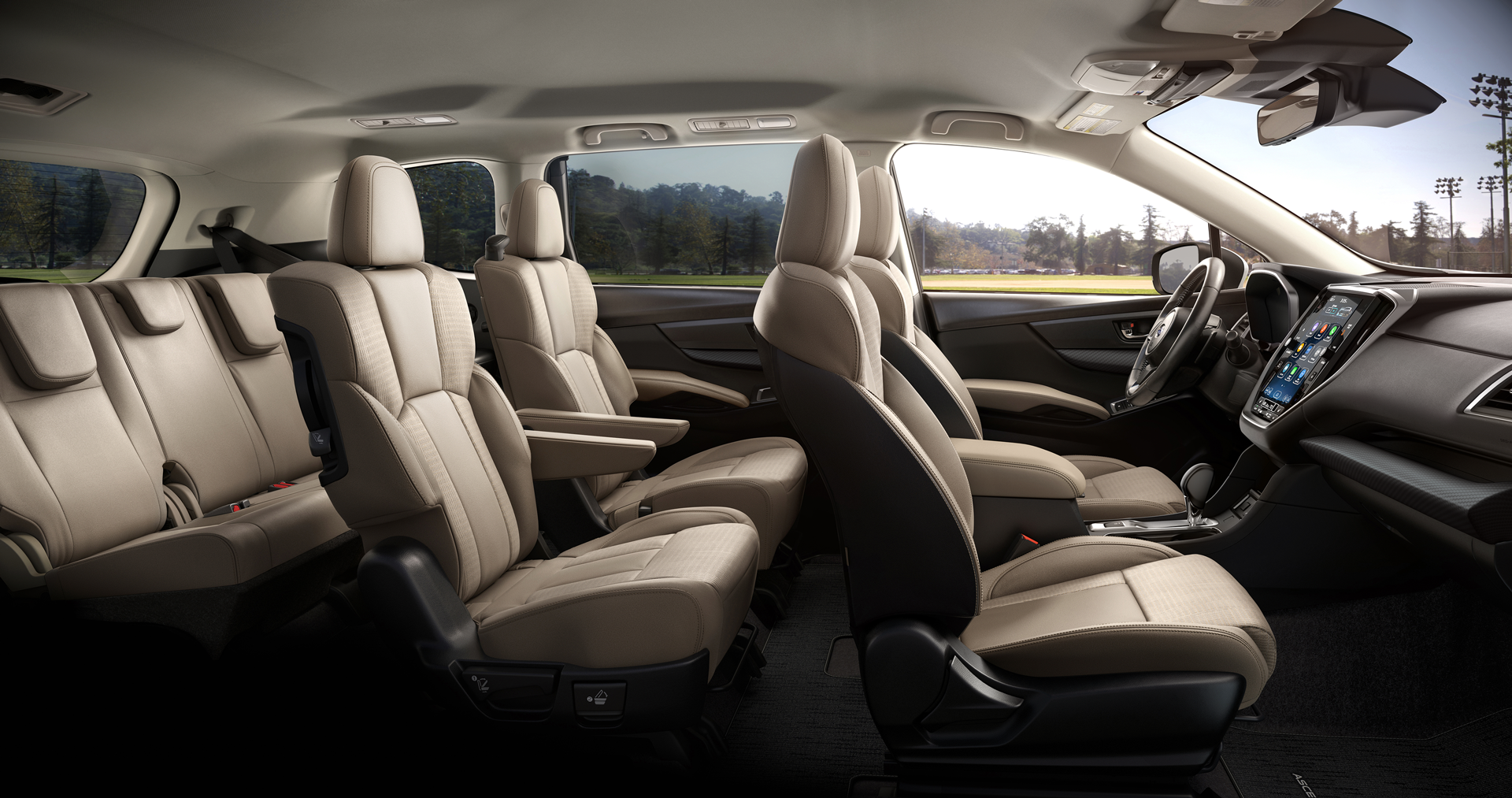 2025 Subaru Ascent Premium 7 Passenger Shown in Warm Ivory Cloth