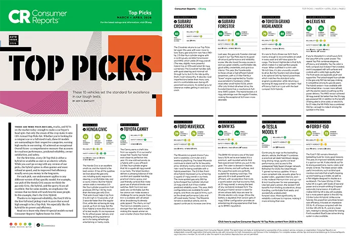 Consumer Reports Top Picks | Romain Subaru in Evansville IN