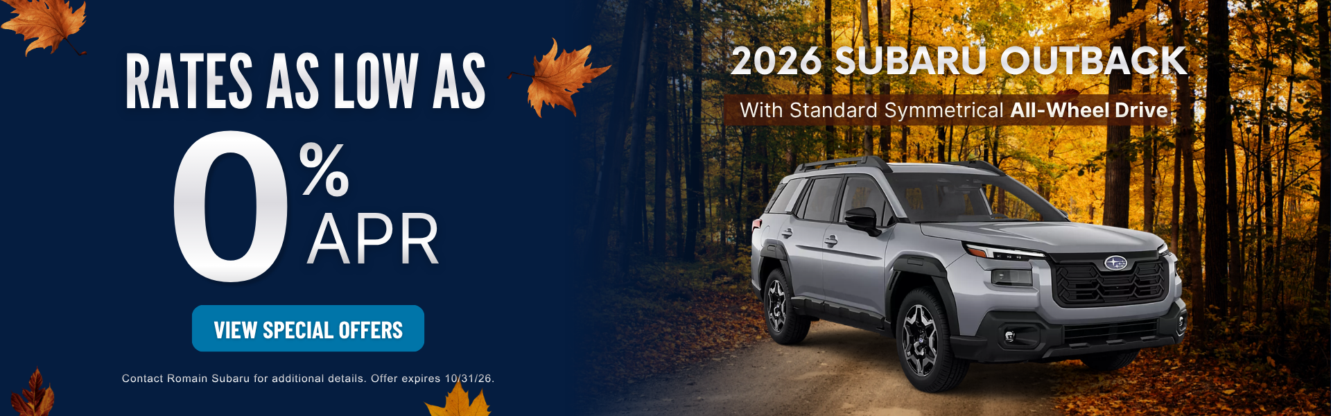 Special Offer on 2026 Subaru Outback Evansville Indiana 