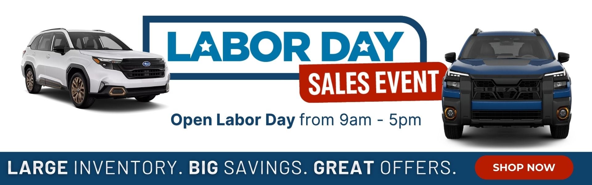 Labor Day Sales Event 2026 Subaru 